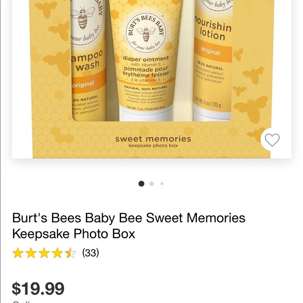 Burts bees baby gift set